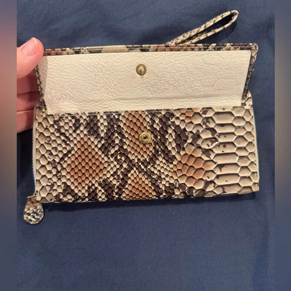 47 Maple Snake Print Wristlet Wallet